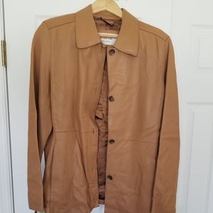 Marc New York Leather shirt with pockets Size L  New with Tags